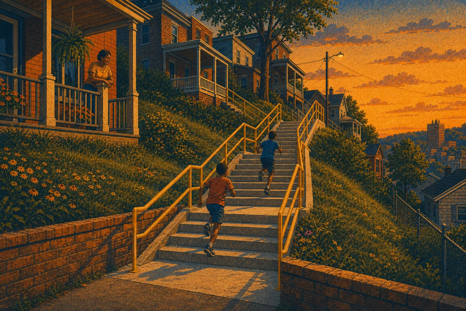 Illustration of Beltzhoover public steps rehab