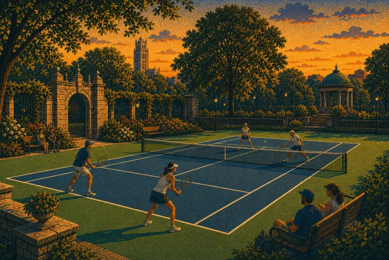 Illustration of Mellon Park court resurfacing