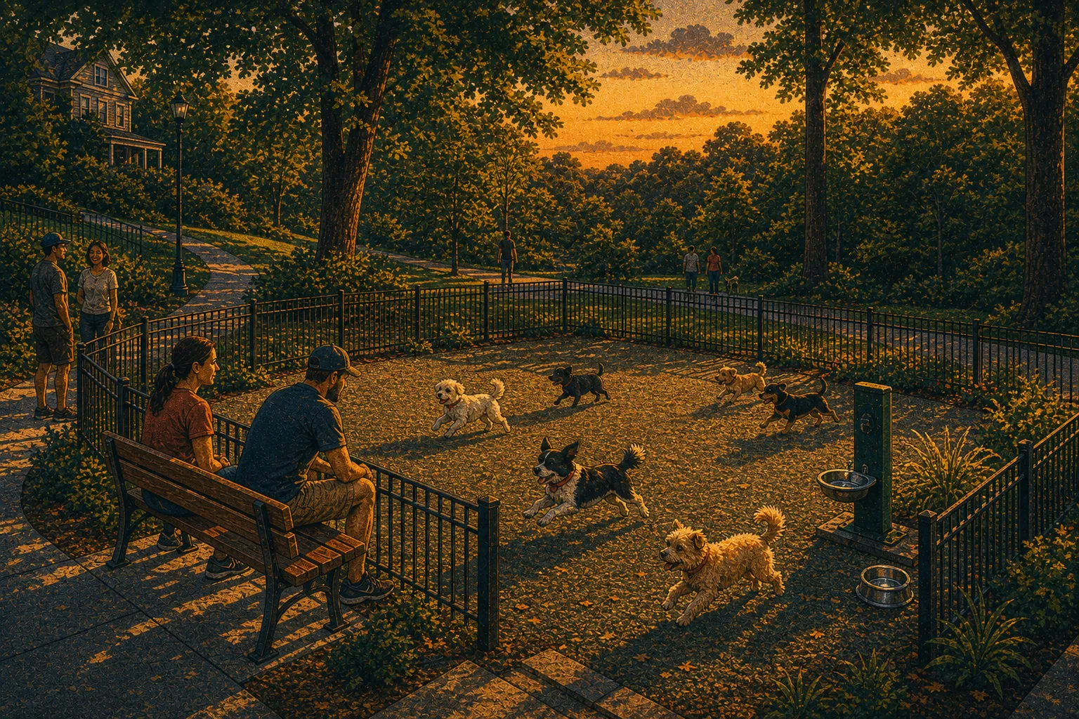Illustration of Regent Square small dog run