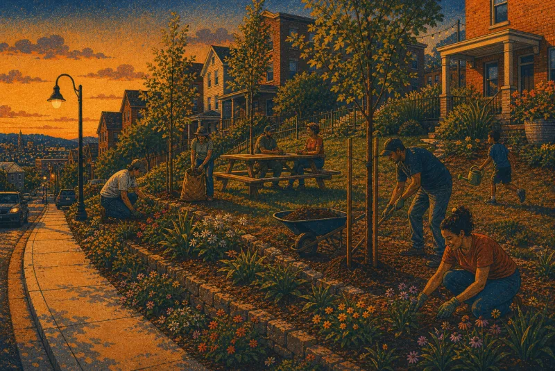 Illustration of Stanton Heights pocket park
