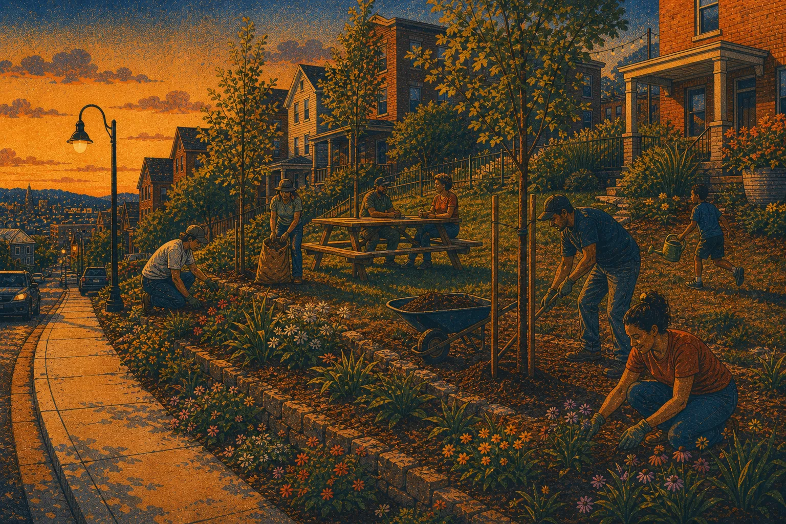Illustration of Stanton Heights pocket park