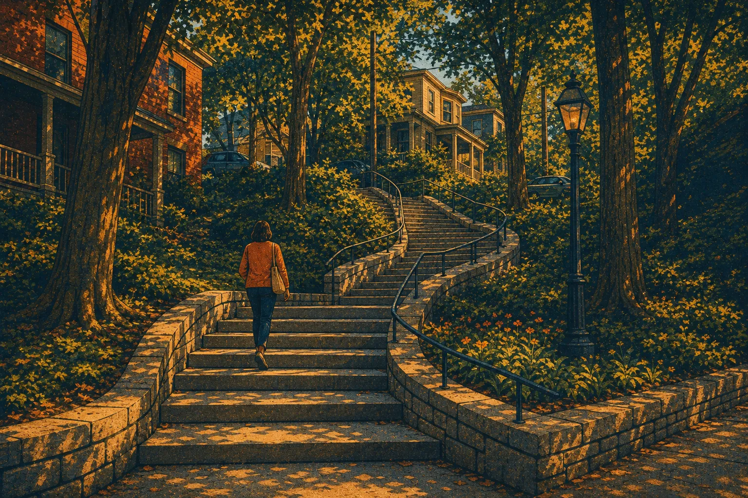 Illustration of Swisshelm Park steps repair